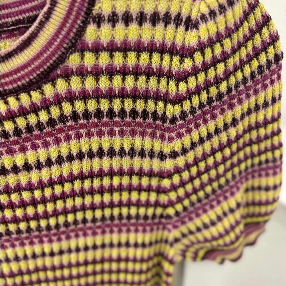 Free People Pink and Yellow Knit Dress - Picture 4 of 10